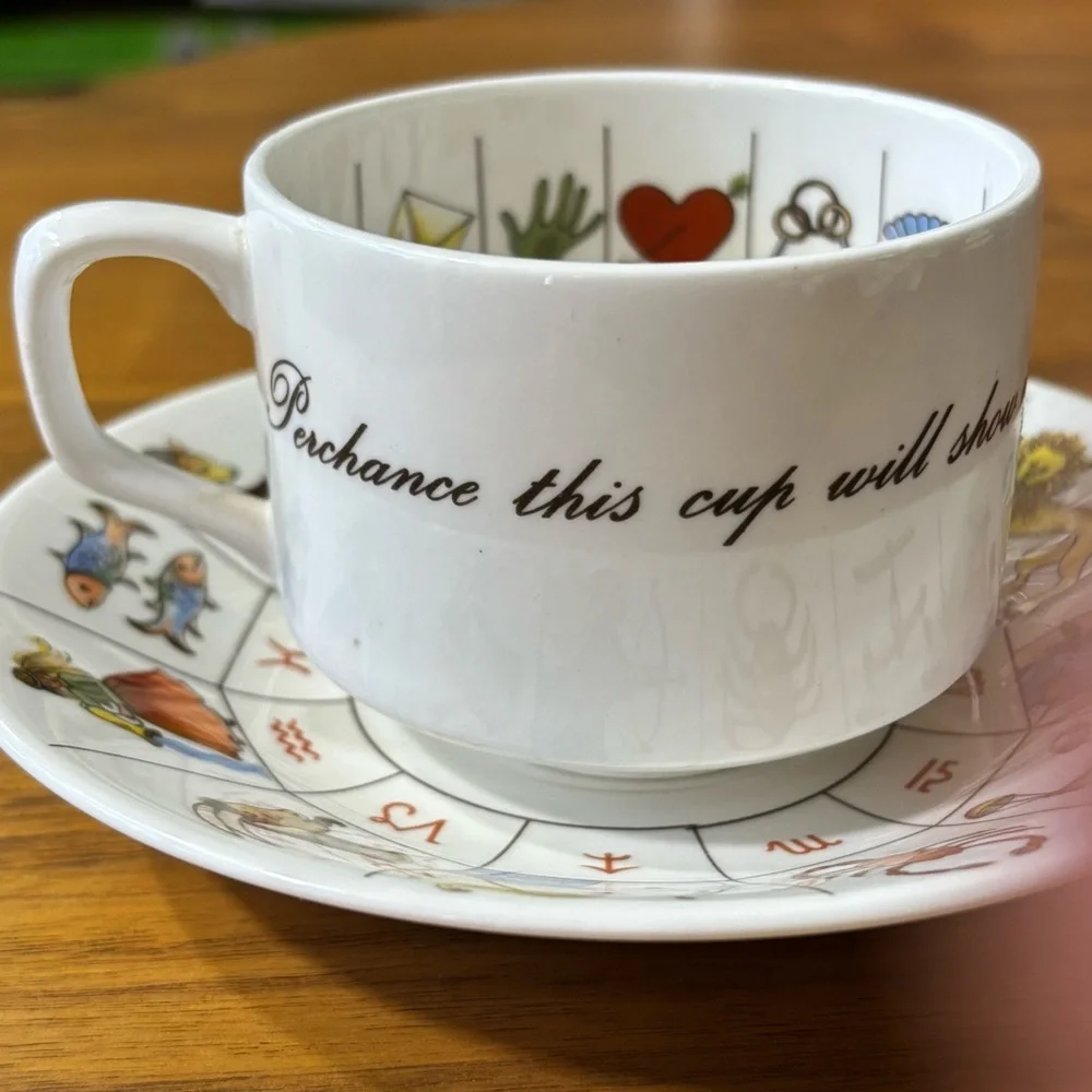 Jon Anton, England fine bone china “The Taltos” teacup & saucer - Picture 2 of 11